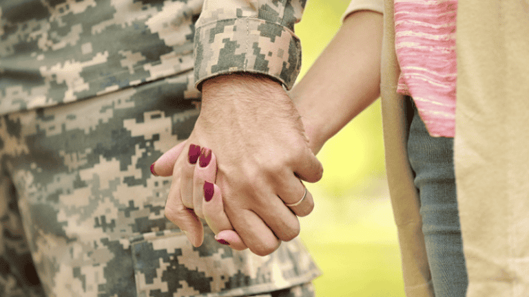 second wife's military pension