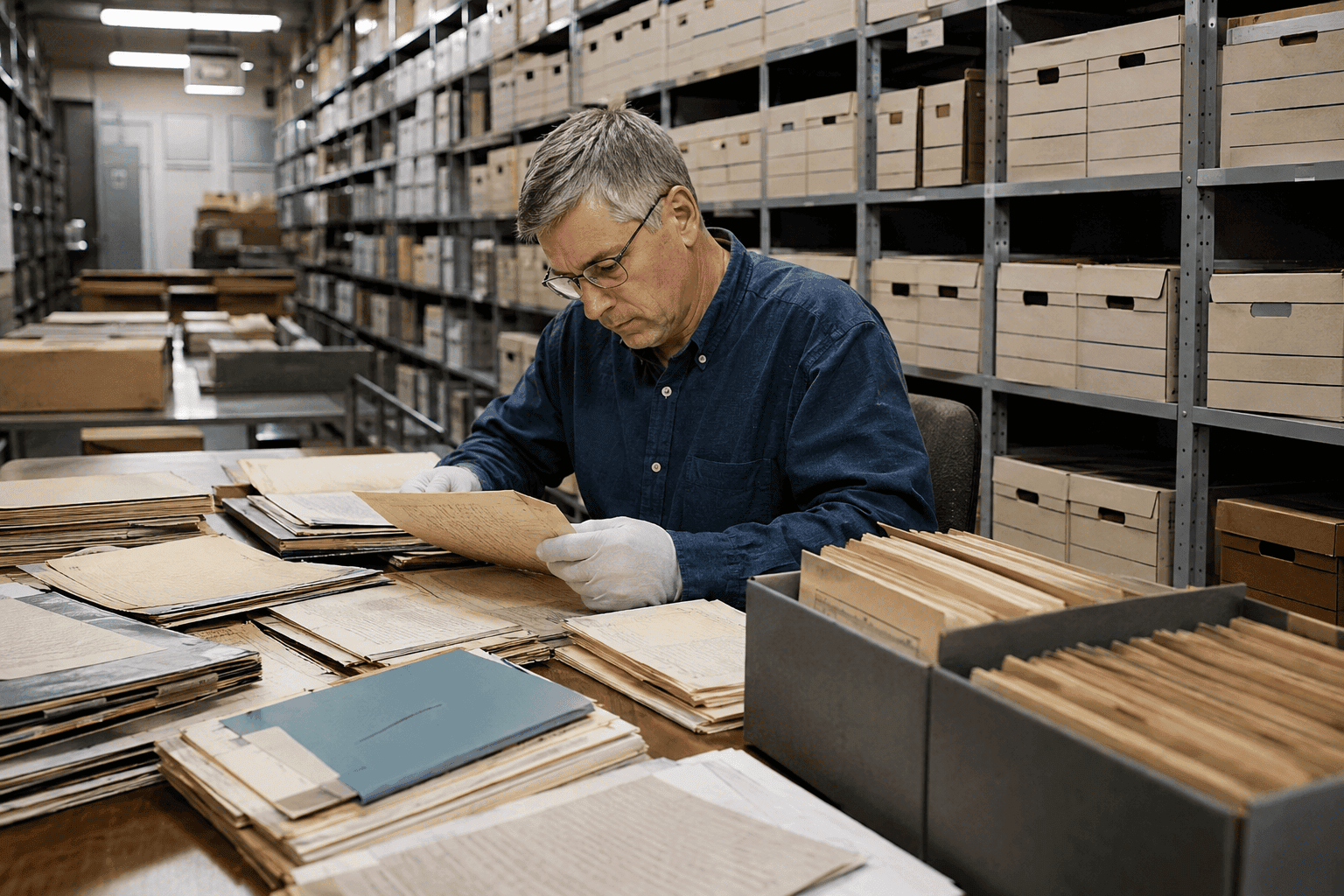 Searching military service records